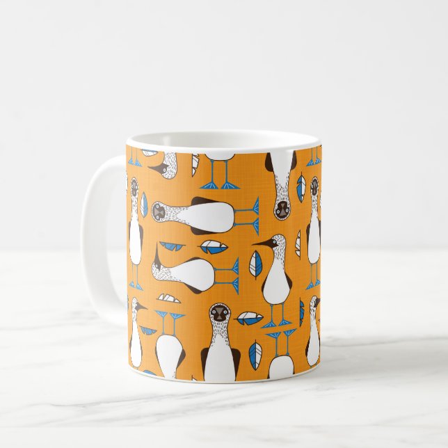 Taza De Café Curioso pájaro de pie azul - Mug (Anverso izquierdo)