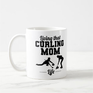 Taza De Café Curling de piedra hielo de invierno Curler Mom