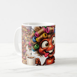 Taza De Café Curlita Crunch es una hormiga con rulos