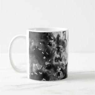 Taza De Café Curly Grace: belleza de acuarela de moda