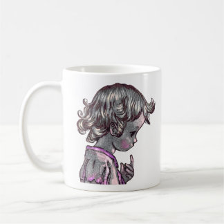 Taza De Café Curly Hair Chica mug