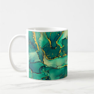 Taza De Café Currents of translucent hues, snaking metallic swi
