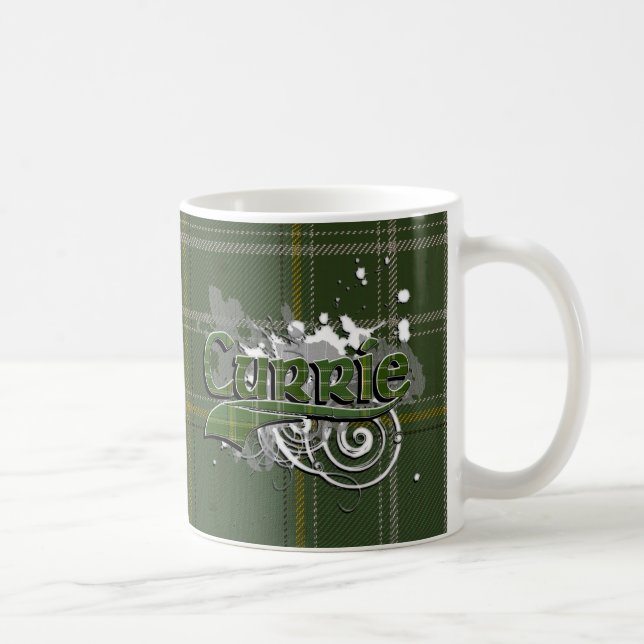 Taza De Café Currie Tartan Grunge (Derecha)