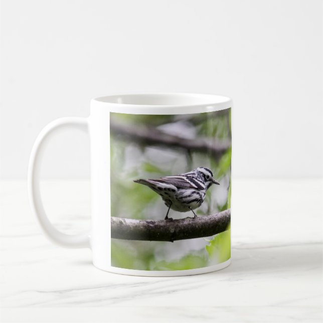 Taza De Café Curruca blanco y negro (Izquierda)