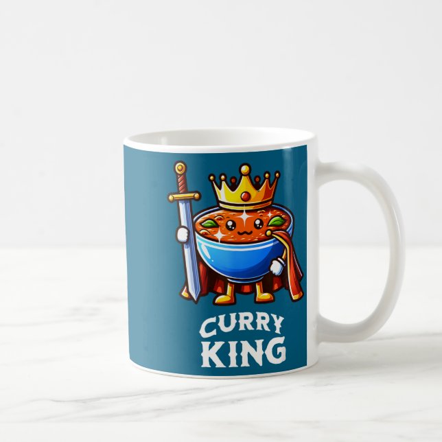 Taza De Café Curry King Funny Quote Curry Indian Food Lover  (Derecha)