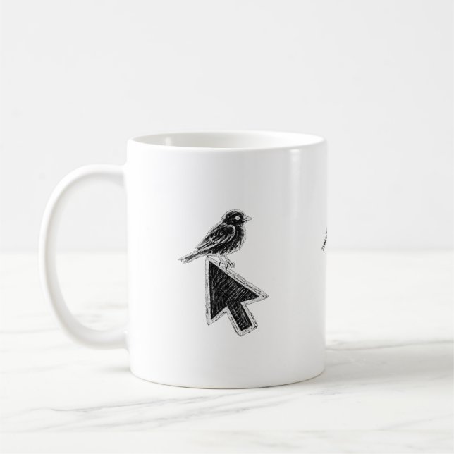 Taza De Café Cursor de pájaro (Izquierda)