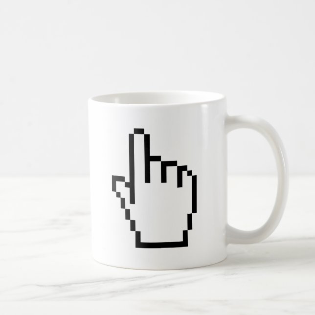 TAZA DE CAFÉ CURSOR DE RATÓN / PUNTO DE MANO DEL ORDENADOR (Derecha)