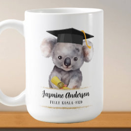 Taza De Café Curte Graduation Koala personalizado