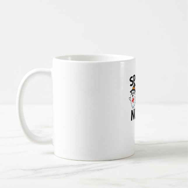 Taza De Café Curte Halloween Enfermeras Fantasmas Personalizado (Izquierda)