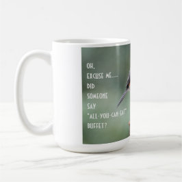 Taza De Café Curte Tufted Titmouse on Feeder, divertido