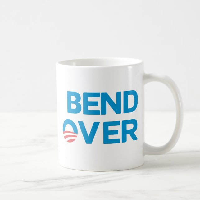 Taza De Café Curva encima - Obama anti (Derecha)