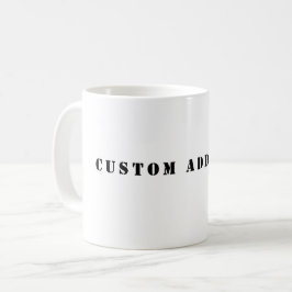 Taza De Café Custom Add Text Coffee Mug