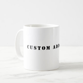 Taza De Café Custom Add Text Coffee Mug