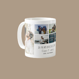 Taza De Café Custom All of Me Loves All of You Photo Mug