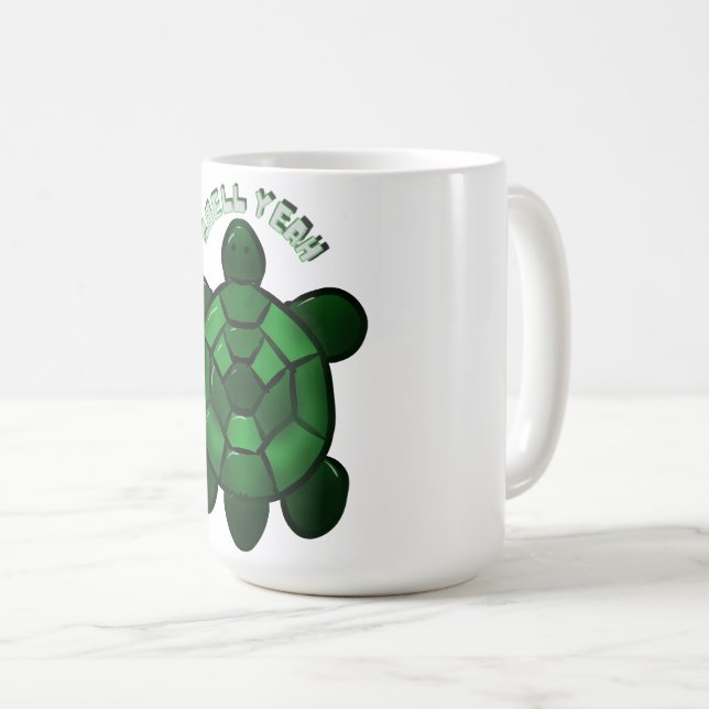 Taza De Café Custom and personalized Cute Turtle  (Anverso derecho)