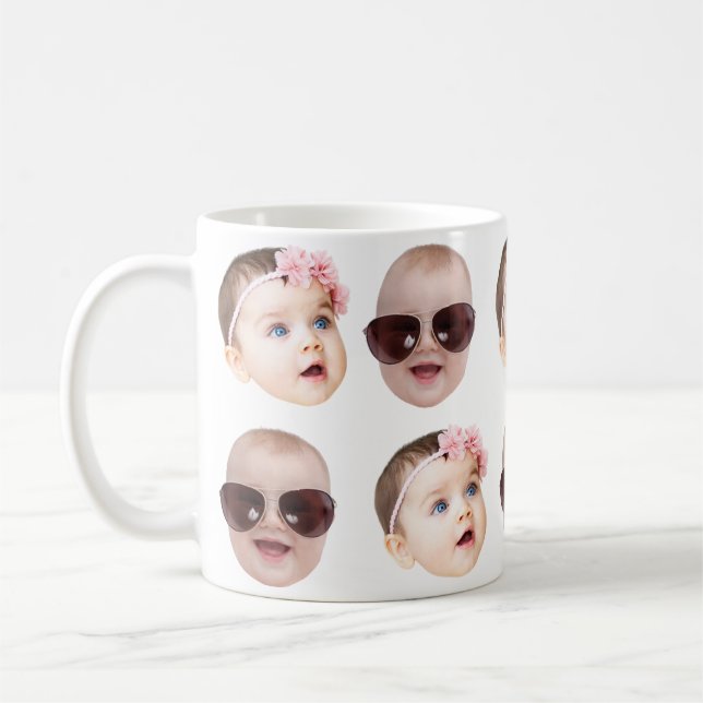 Taza De Café Custom Baby Face  Photo Father's Day Christmas (Izquierda)