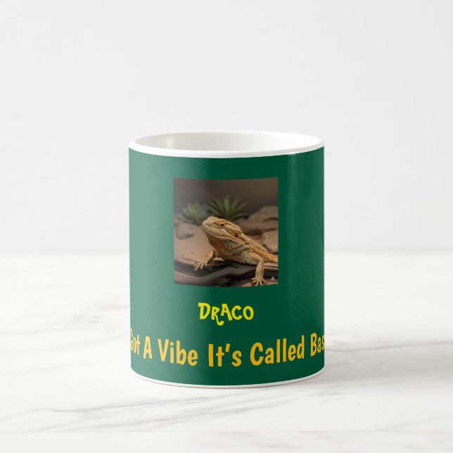 Taza De Café Custom Bearded Dragon Photo Gift (Centro)