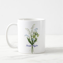 Taza De Café Custom Birth Flower Lily of The Valley