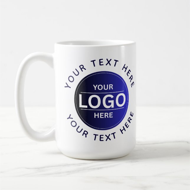 Taza De Café Custom Business Brand Logo (Izquierda)