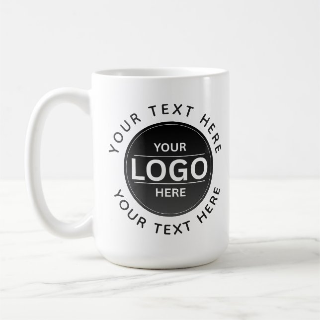Taza De Café Custom Business Brand Logo (Izquierda)