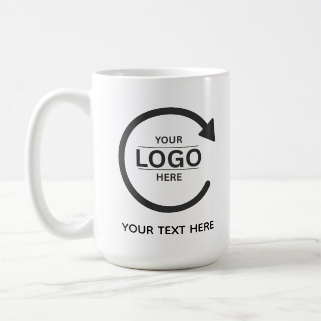 Taza De Café Custom Business Brand Logo (Izquierda)