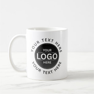 Taza De Café Custom Business Brand Logo