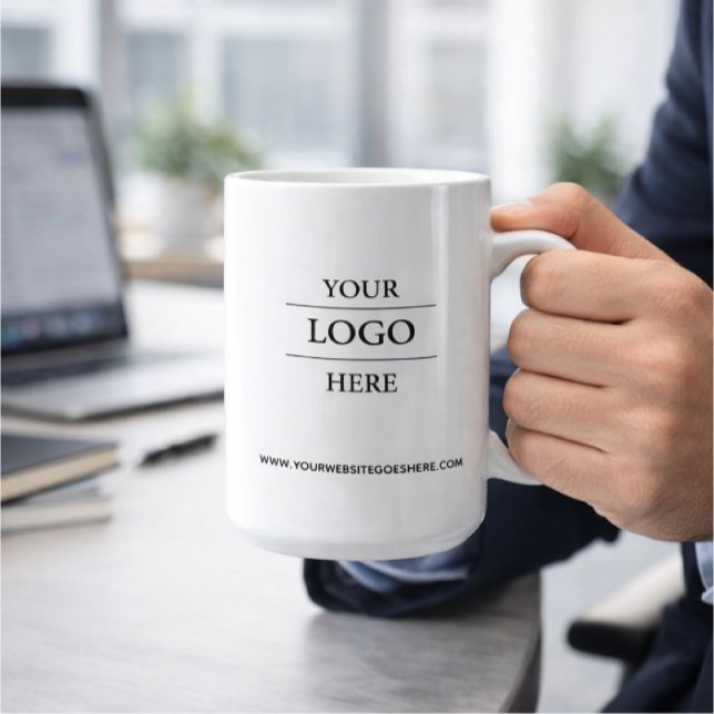 Taza De Café Custom Business Logo Branded  (Subido por el creador)