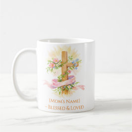 Taza De Café Custom Christian Mother’s Day Cross Mug