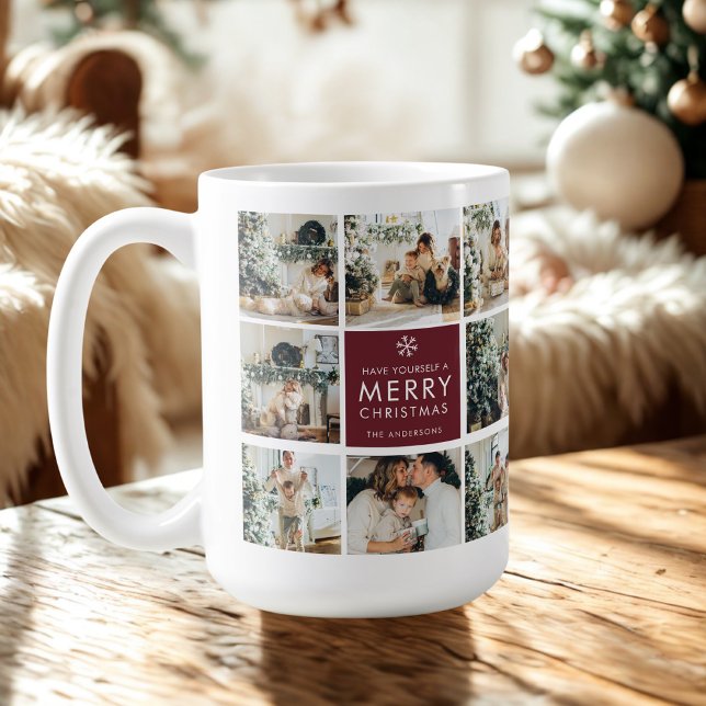 Taza De Café Custom Christmas Photo Mug | Personalized Family  (Subido por el creador)