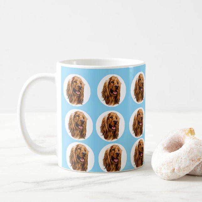 Taza De Café Custom Cocker Spaniel Photo Mug | Personalized Pet (Con donut)