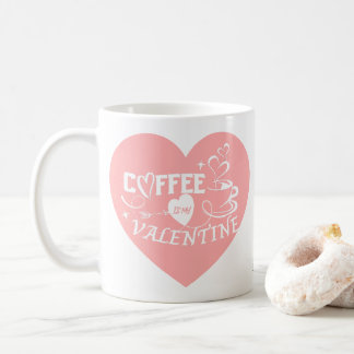 Taza De Café Custom Coffee Lover Pink Heart Arrow Valentine