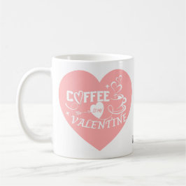 Taza De Café Custom Coffee Lover Pink Heart Arrow Valentine