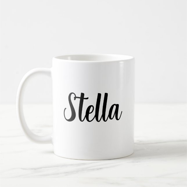 Taza De Café Custom Coffee Mug with Text Custom Large Personali (Izquierda)