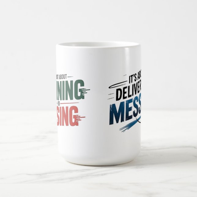 Taza De Café Custom-Cut Vinyl Sticker (Centro)