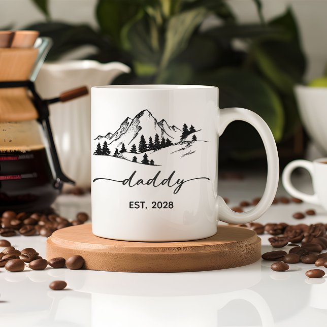 Taza De Café Custom Dad Mug – Gifts for New or Future Dads (personalized dad mug, minimalist dad mug, papa coffee mug, dad gift mug, new dad mug,)