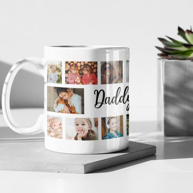 Taza De Café Custom Daddy 18 Photo Collage (Subido por el creador)