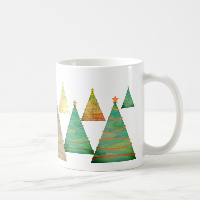 Taza De Café Custom Designed Mug "Christmas Tree" (Derecha)