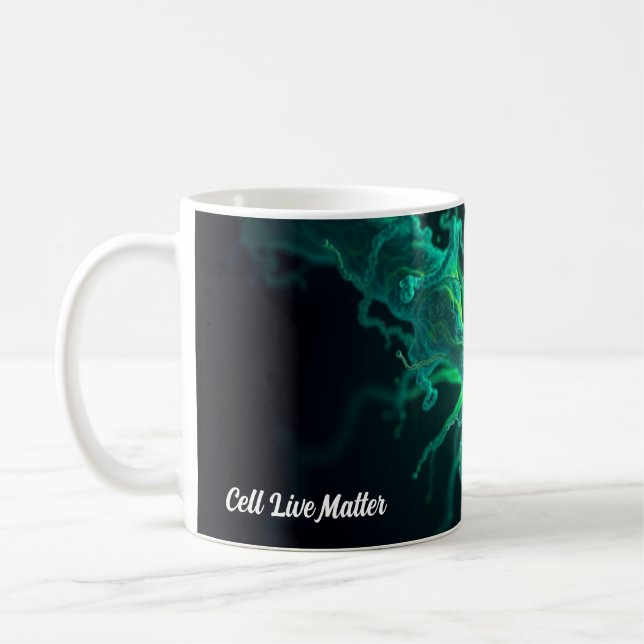 Taza De Café Custom Doctor Nurse Biological Cell Science Art (Izquierda)