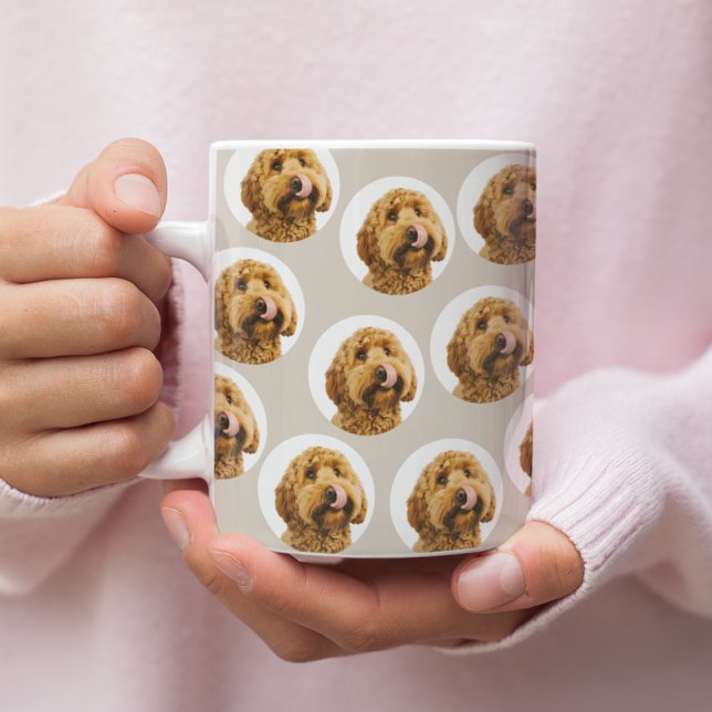 Taza De Café Custom Dog Photo | Personalized Pet Face (Subido por el creador)