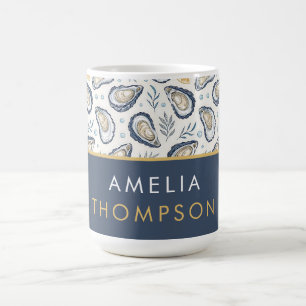 Taza De Café Custom Elegant Marine Oysters