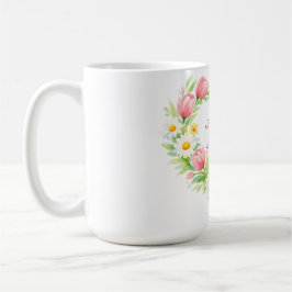 Taza De Café Custom Floral Heart Mother’s Day Mug