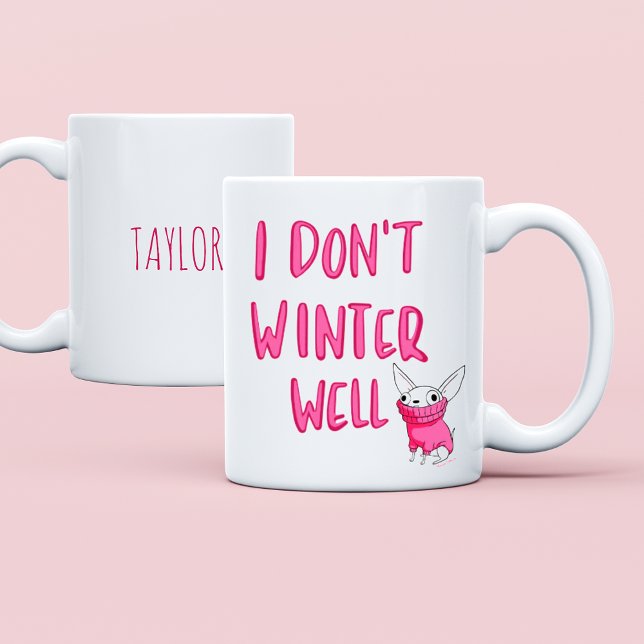 Taza De Café Custom Funny Saying Modern Friend Winter Quote (Subido por el creador)