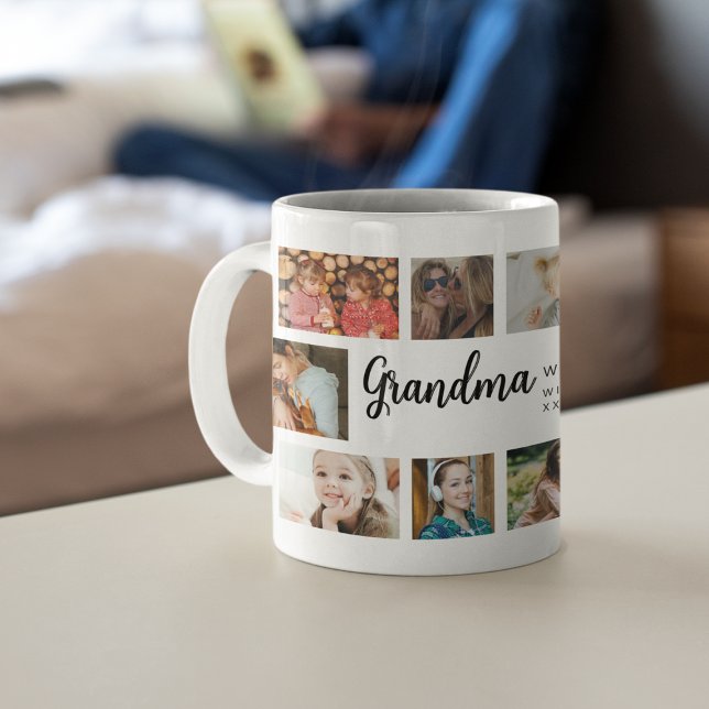 Taza De Café Custom Grandma 18 Photo Collage (Subido por el creador)