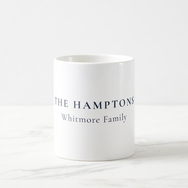 Taza De Café Custom Hamptons New York Preppy Coastal Gift (Centro)
