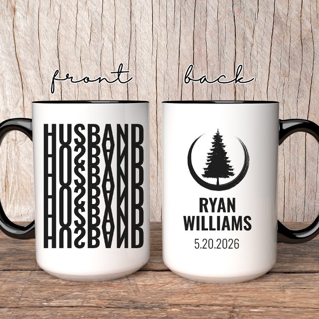 Taza De Café Custom Husband and Wife Mug | Anniversary Gift (wedding mug gift, anniversary mug, bride and groom mug, Mr and Mrs mug, custom name mug,)