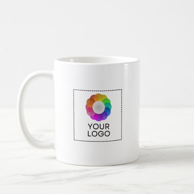 Taza De Café Custom Logo Mug, Low minimum quantity (Izquierda)