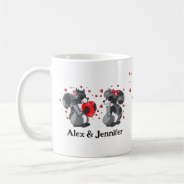 Taza De Café Custom Love Couple Names Personalized