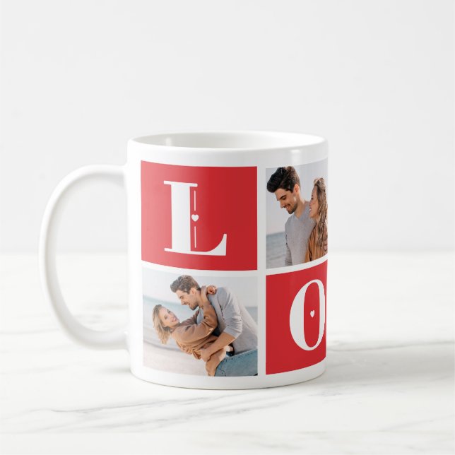 Taza De Café Custom Love Mug - Add your own Images (Izquierda)