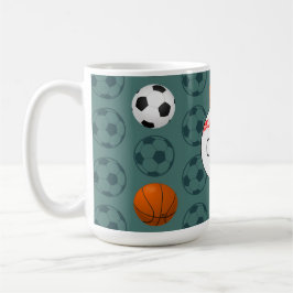 Taza De Café Custom Name Boys Sports Baseball Pattern Kids 