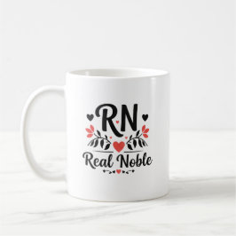 Taza De Café Custom Name RN Real Noble Floral Gift
